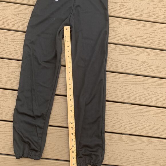 Rawlings Baseball Pant Adult Small Black Gathered Bottom Snap/Zipper‎ - Picture 4 of 5